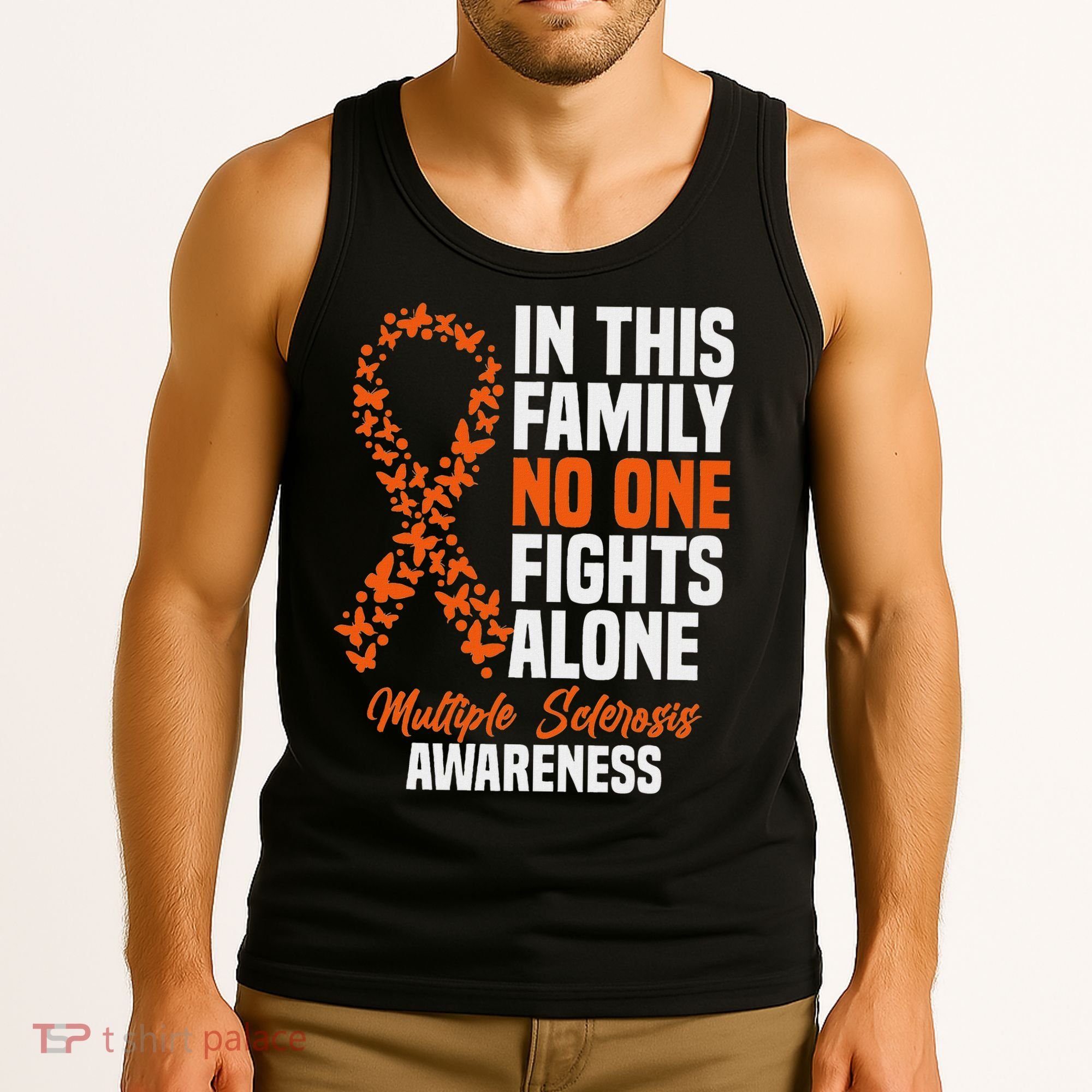 Ms Multiple Sclerosis Awareness Orange Ribbon Gift Tank Top