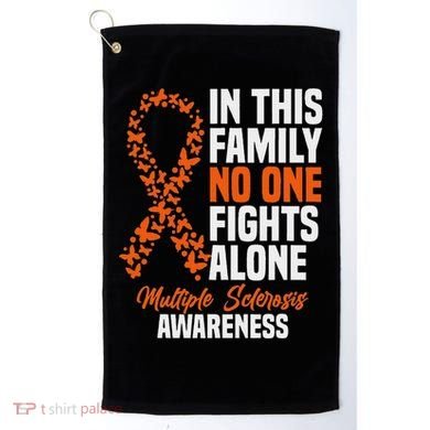Ms Multiple Sclerosis Awareness Orange Ribbon Gift Golf Towel