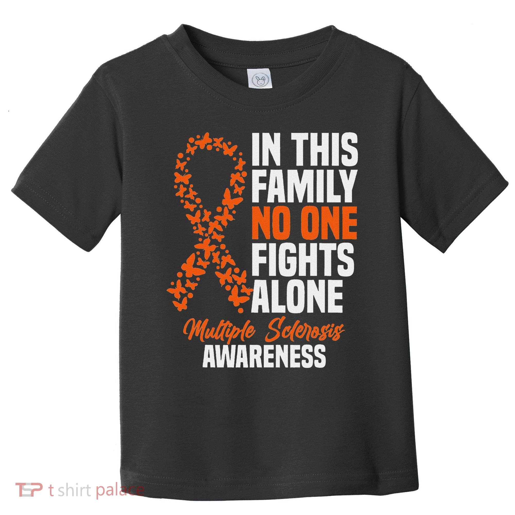 Ms Multiple Sclerosis Awareness Orange Ribbon Gift Toddler T-Shirt