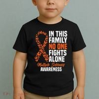 Ms Multiple Sclerosis Awareness Orange Ribbon Gift Toddler T-Shirt thumb 2