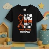 Ms Multiple Sclerosis Awareness Orange Ribbon Gift Toddler T-Shirt thumb 3