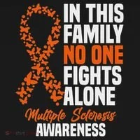 Ms Multiple Sclerosis Awareness Orange Ribbon Gift Women's Long Sleeve Shirt thumb 2