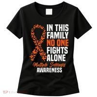Ms Multiple Sclerosis Awareness Orange Ribbon Gift Women's T-Shirt thumb 0