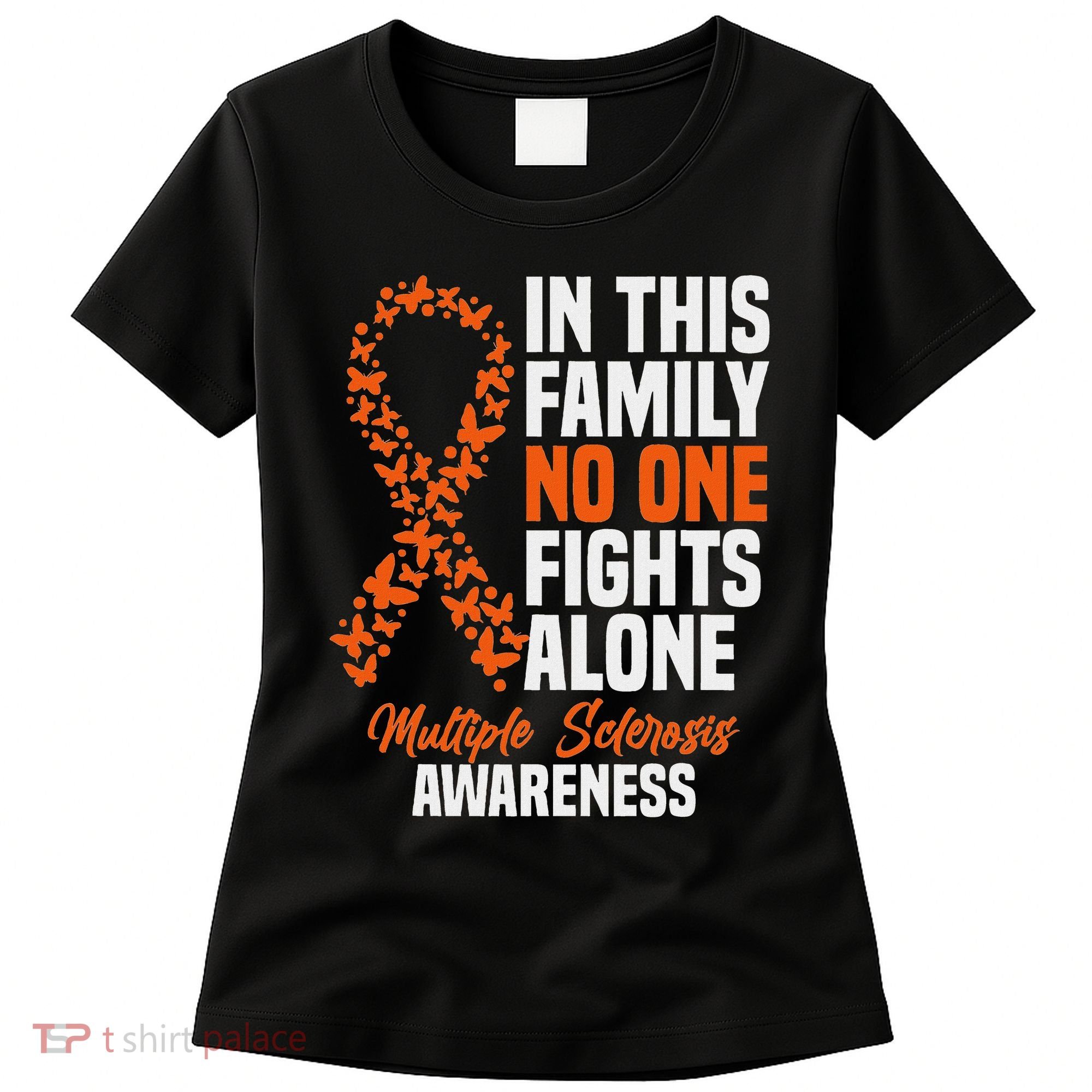 Ms Multiple Sclerosis Awareness Orange Ribbon Gift Women's T-Shirt