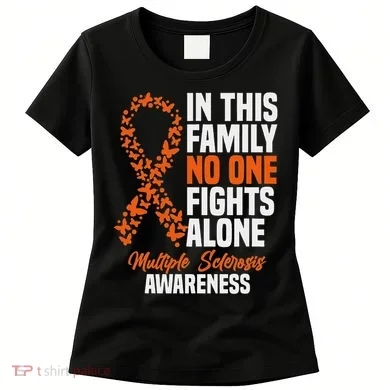 Ms Multiple Sclerosis Awareness Orange Ribbon Gift Women's T-Shirt