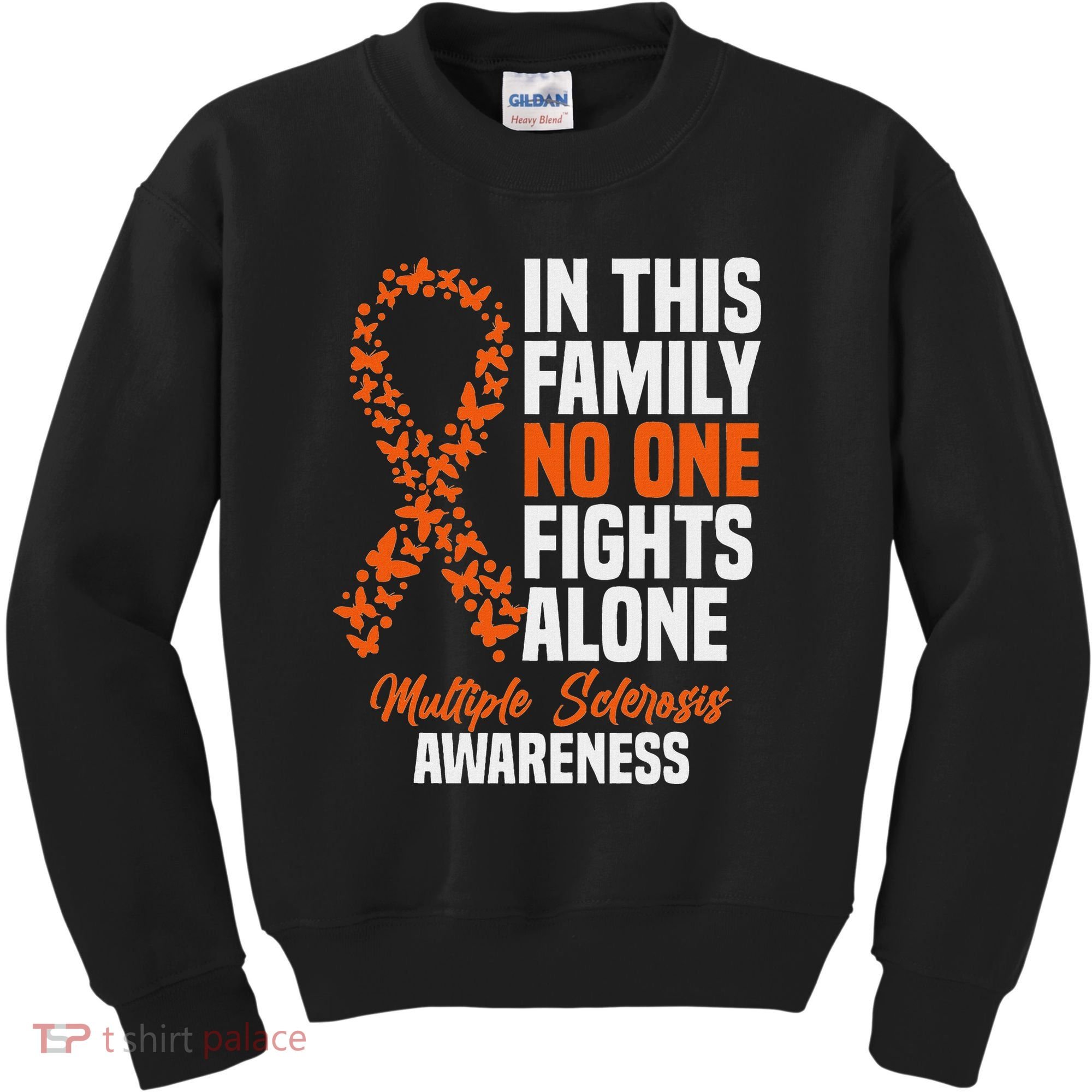 Ms Multiple Sclerosis Awareness Orange Ribbon Gift Kids Sweatshirt