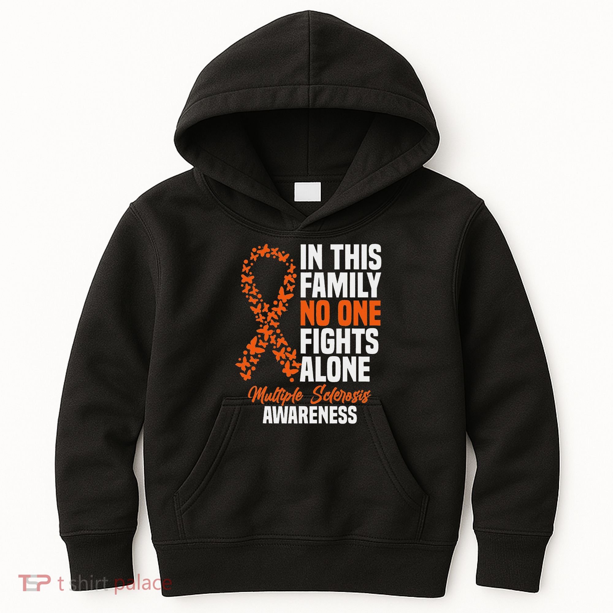 Ms Multiple Sclerosis Awareness Orange Ribbon Gift Kids Hoodie