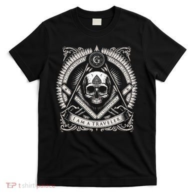 Master Mason Skull Square And Compass Freemason Masonic T-Shirt