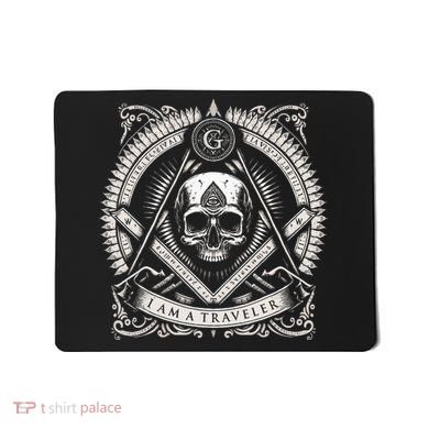 Master Mason Skull Square And Compass Freemason Masonic Mousepad