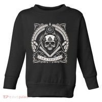 Master Mason Skull Square And Compass Freemason Masonic Toddler Sweatshirt thumb 0