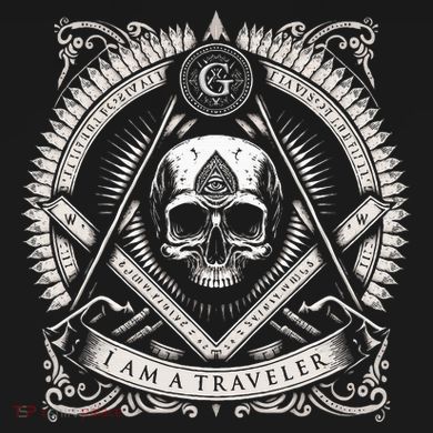 Master Mason Skull Square And Compass Freemason Masonic Tie-Dye Long Sleeve Shirt