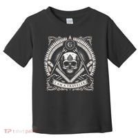 Master Mason Skull Square And Compass Freemason Masonic Toddler T-Shirt thumb 0