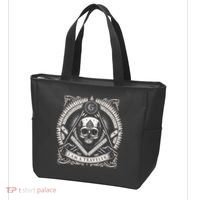 Master Mason Skull Square And Compass Freemason Masonic Tote Bag thumb 3