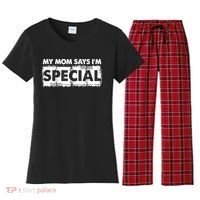 My Mom Says IM Special Women's Flannel Pajama Set thumb 0
