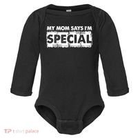 My Mom Says IM Special Baby Long Sleeve Bodysuit thumb 0