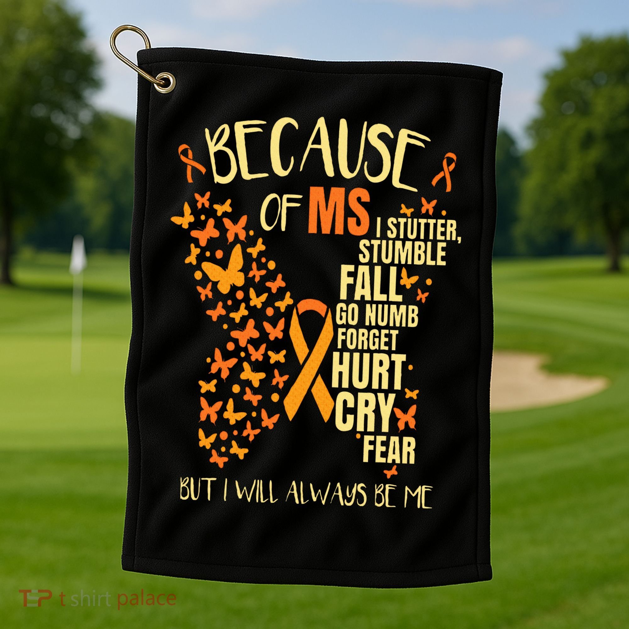 MS Multiple Sclerosis Golf Towel