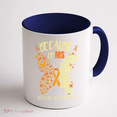 MS Multiple Sclerosis Coffee Mug back