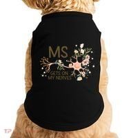 Ms Multiple Sclerosis Gets On My Nerves Orange Ribbon Gift Doggie Tank thumb 0