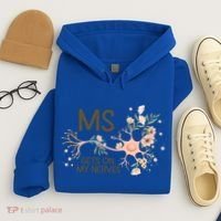 Ms Multiple Sclerosis Gets On My Nerves Orange Ribbon Gift Hoodie thumb 4