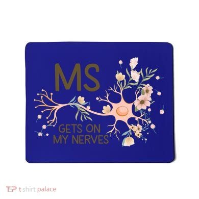 Ms Multiple Sclerosis Gets On My Nerves Orange Ribbon Gift Mousepad