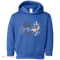 Ms Multiple Sclerosis Gets On My Nerves Orange Ribbon Gift Toddler Hoodie thumb 0