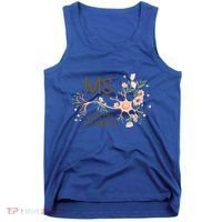 Ms Multiple Sclerosis Gets On My Nerves Orange Ribbon Gift Tank Top thumb 0