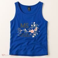 Ms Multiple Sclerosis Gets On My Nerves Orange Ribbon Gift Tank Top thumb 2