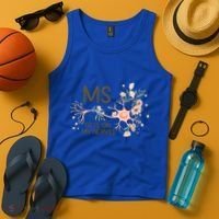 Ms Multiple Sclerosis Gets On My Nerves Orange Ribbon Gift Tank Top thumb 4