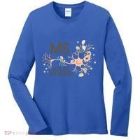 Ms Multiple Sclerosis Gets On My Nerves Orange Ribbon Gift Women's Long Sleeve Shirt thumb 0