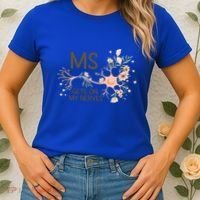 Ms Multiple Sclerosis Gets On My Nerves Orange Ribbon Gift Women's T-Shirt thumb 2