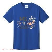 Ms Multiple Sclerosis Gets On My Nerves Orange Ribbon Gift Kids T-Shirt thumb 0