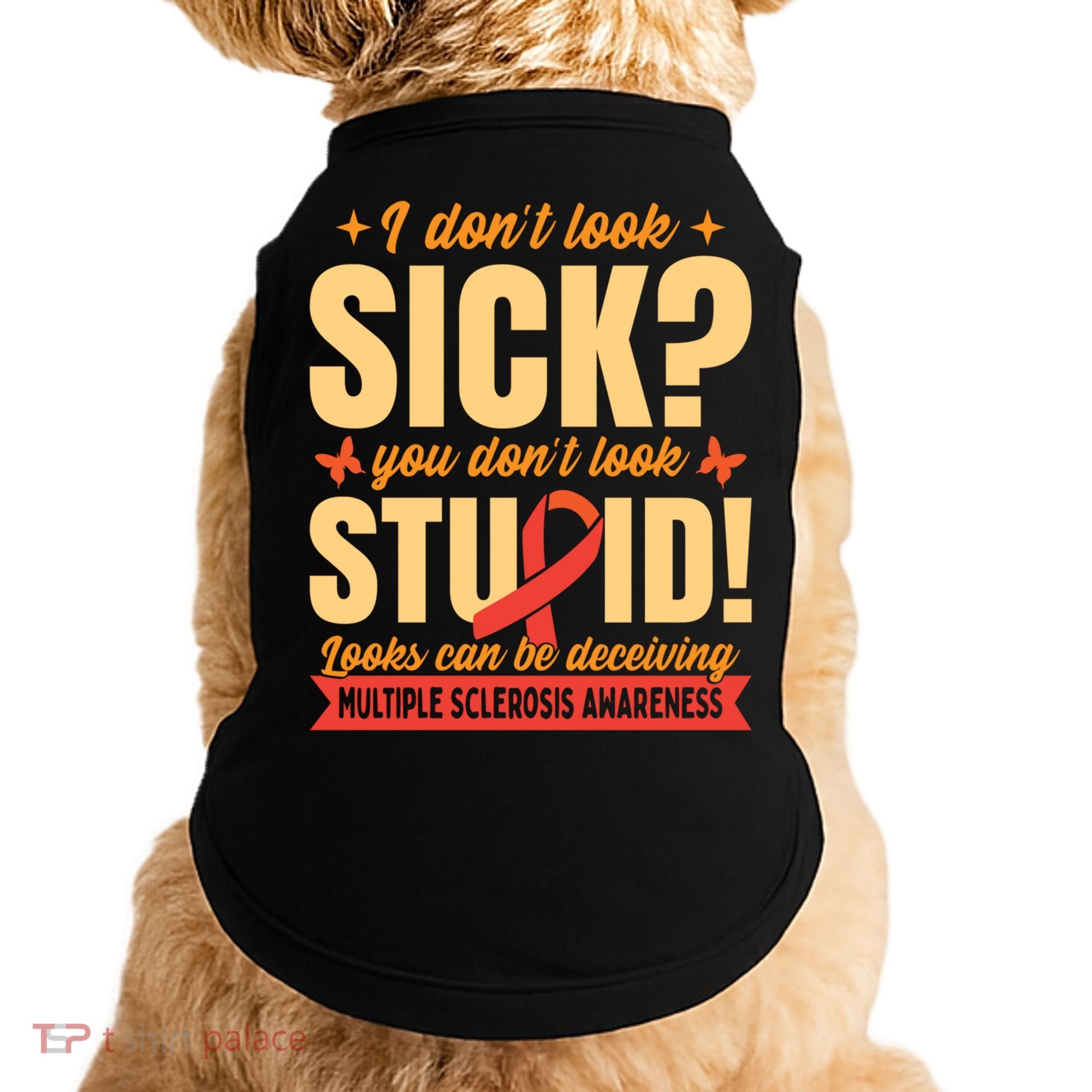 Ms Multiple Sclerosis Awareness Funny Gift Doggie Tank