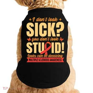 Ms Multiple Sclerosis Awareness Funny Gift Doggie Tank