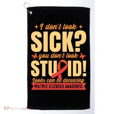Ms Multiple Sclerosis Awareness Funny Gift Golf Towel