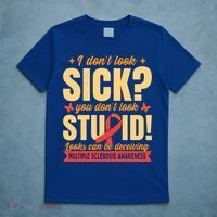 Ms Multiple Sclerosis Awareness Funny Gift T-Shirt thumb 5