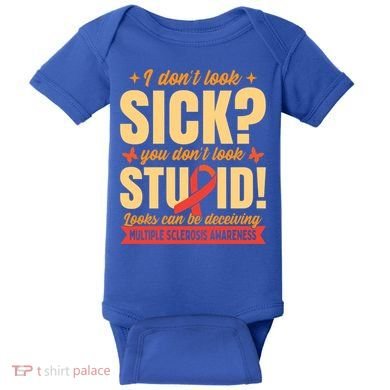 Ms Multiple Sclerosis Awareness Funny Gift Baby Bodysuit