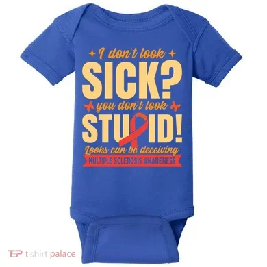 Ms Multiple Sclerosis Awareness Funny Gift Baby Bodysuit