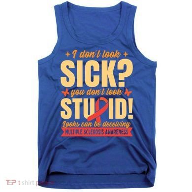 Ms Multiple Sclerosis Awareness Funny Gift Tank Top