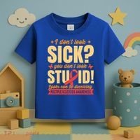 Ms Multiple Sclerosis Awareness Funny Gift Toddler T-Shirt thumb 3