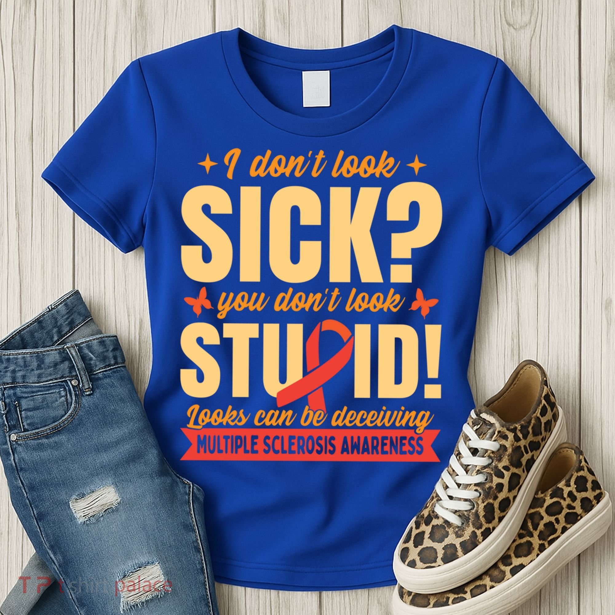Ms Multiple Sclerosis Awareness Funny Gift Women's T-Shirt