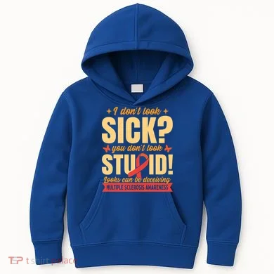 Ms Multiple Sclerosis Awareness Funny Gift Kids Hoodie