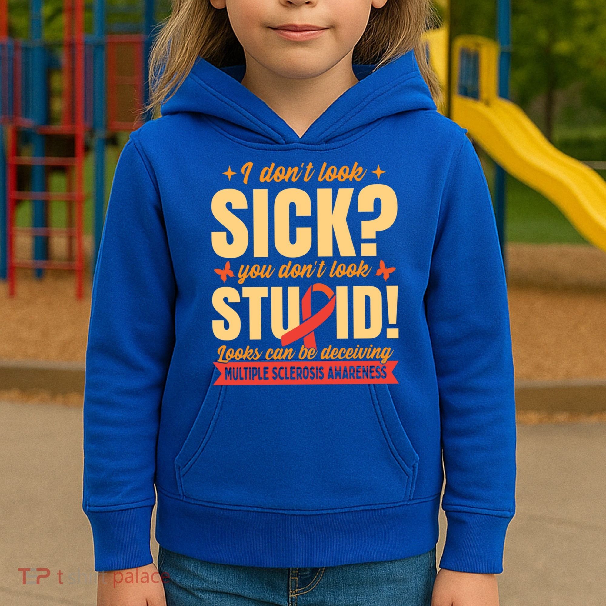Ms Multiple Sclerosis Awareness Funny Gift Kids Hoodie