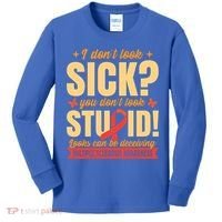 Ms Multiple Sclerosis Awareness Funny Gift Kids Long Sleeve Shirt thumb 0