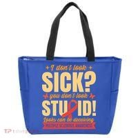 Ms Multiple Sclerosis Awareness Funny Gift Tote Bag thumb 0