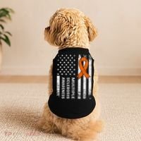 MS Multiple Sclerosis Awareness Orange Ribbon Doggie Tank thumb 2