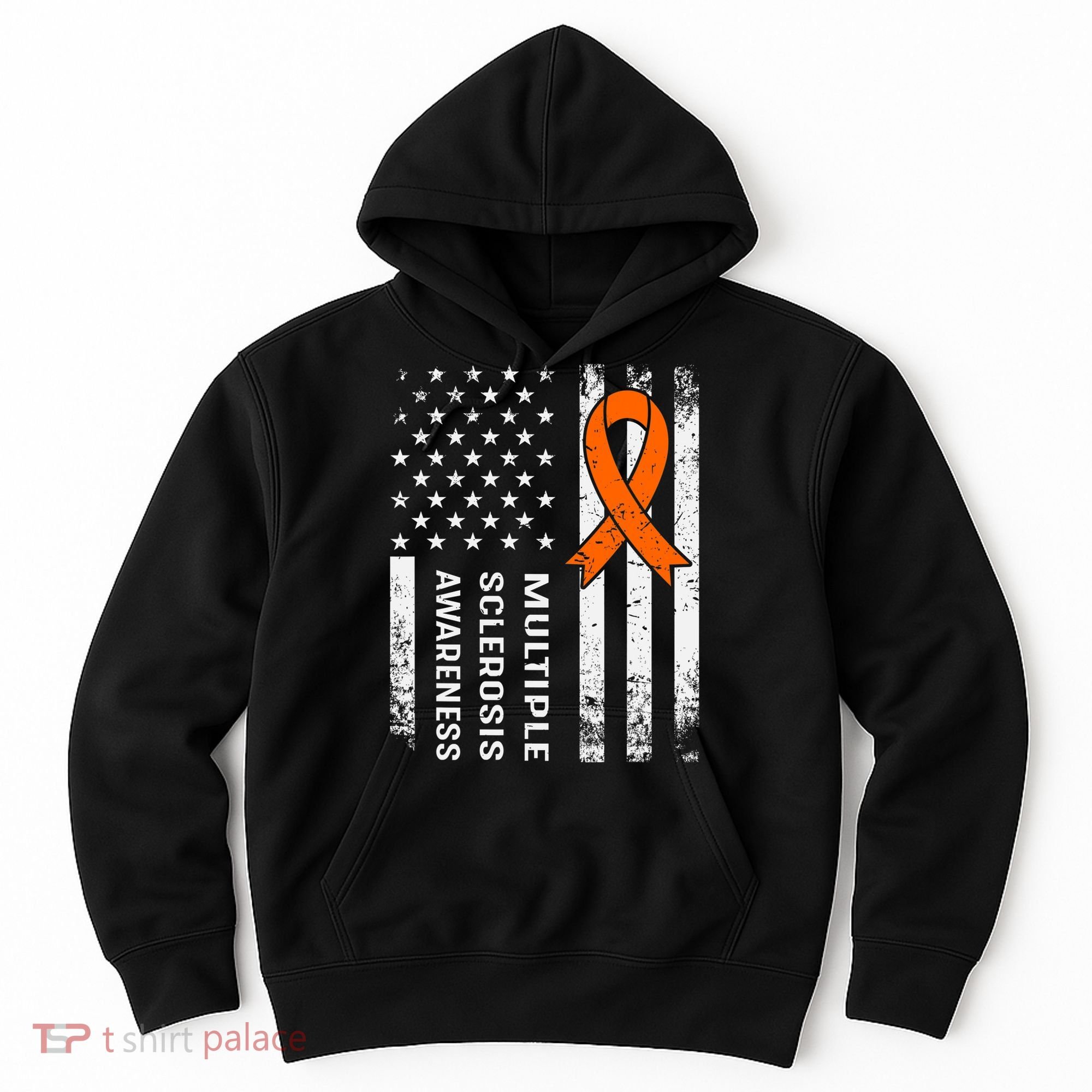 MS Multiple Sclerosis Awareness Orange Ribbon Hoodie