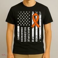 MS Multiple Sclerosis Awareness Orange Ribbon T-Shirt thumb 3