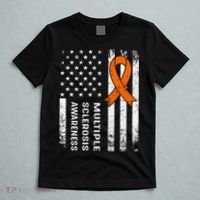 MS Multiple Sclerosis Awareness Orange Ribbon T-Shirt thumb 5