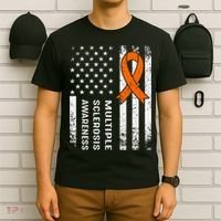 MS Multiple Sclerosis Awareness Orange Ribbon T-Shirt thumb 6