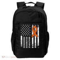 MS Multiple Sclerosis Awareness Orange Ribbon Backpack thumb 0